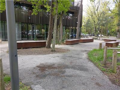 Corten staal zitbank