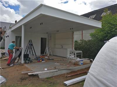 Constructie voor open tuinkeuken