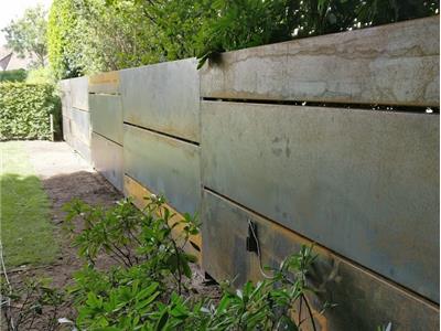Tuinafscherming in corten staal